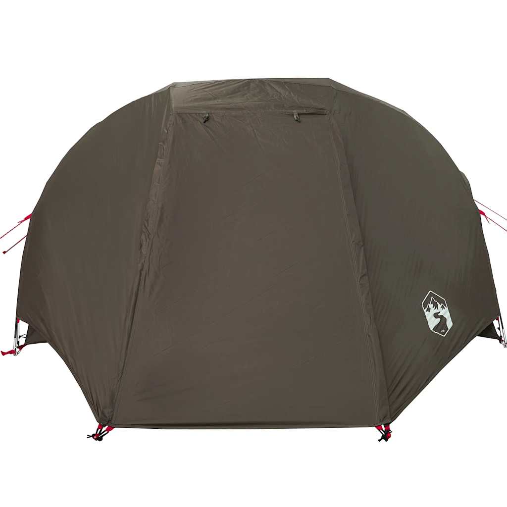 vidaXL Tente de pêche 3 personnes marron imperméable