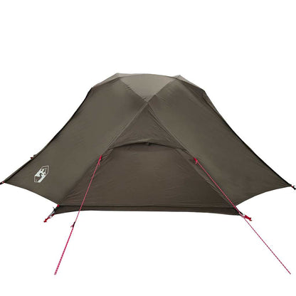 vidaXL Tente de pêche 3 personnes marron imperméable