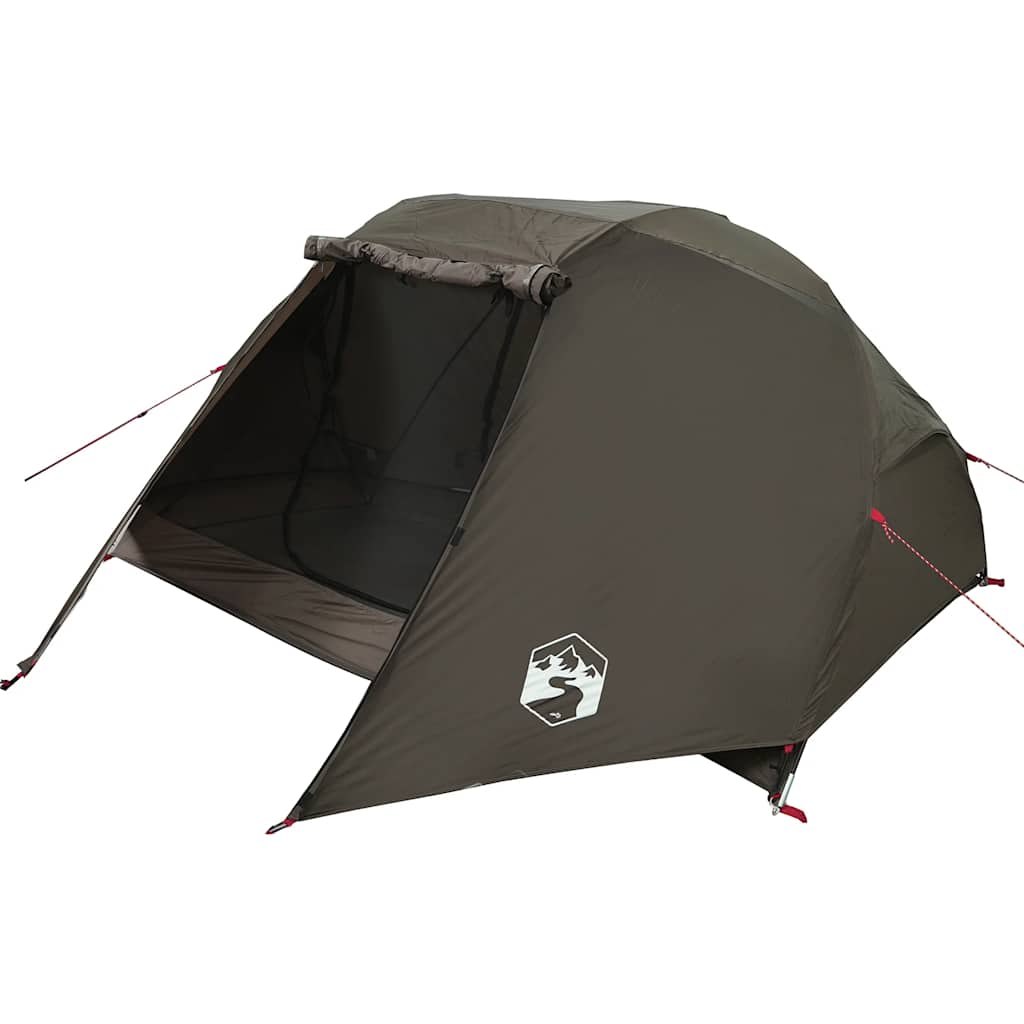 vidaXL Tente de pêche 3 personnes marron imperméable