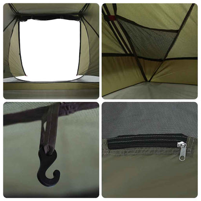 vidaXL Abri de pêche 5 personnes Vert olive Imperméable
