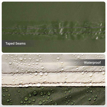 vidaXL Angelzelt Olive Grün 514 x 465 x 187 cm Polyester und Fiberglas