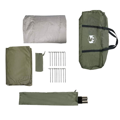 vidaXL Angelzelt Olive Grün 514 x 465 x 187 cm Polyester und Fiberglas