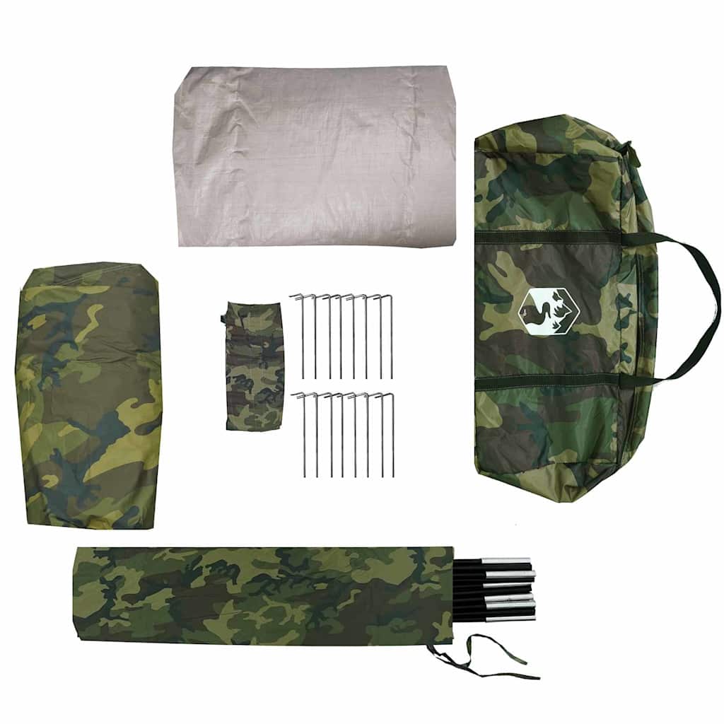 vidaXL Angelzelt Tarnung 514 x 465 x 187 cm Polyester und Fiberglas