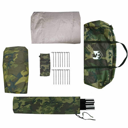 vidaXL Angelzelt Tarnung 514 x 465 x 187 cm Polyester und Fiberglas