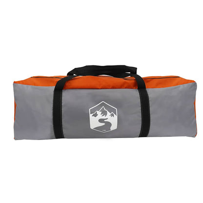vidaXL Tente de camping 4 personnes gris et orange imperméable