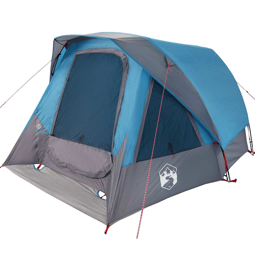 Tente familiale vidaXL pour 6 personnes, bleue, étanche