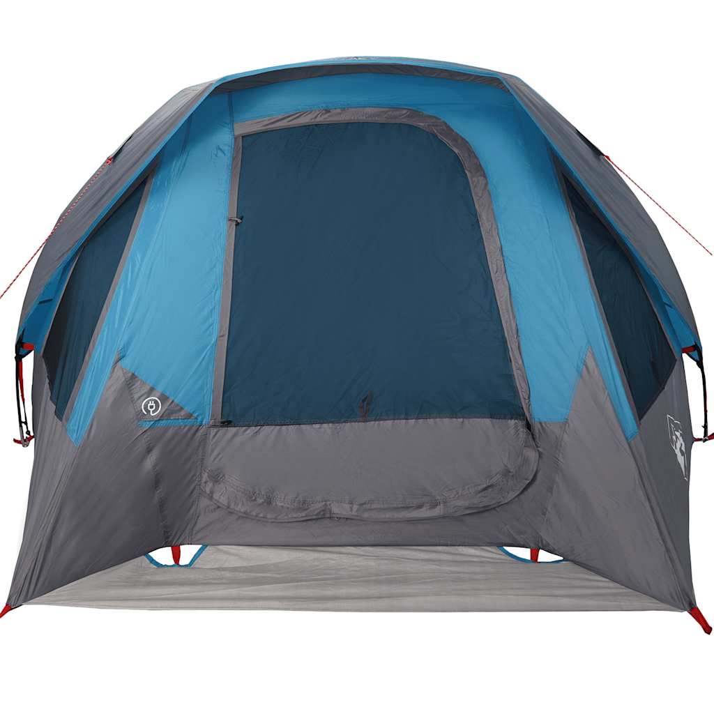 Tente familiale vidaXL pour 6 personnes, bleue, étanche