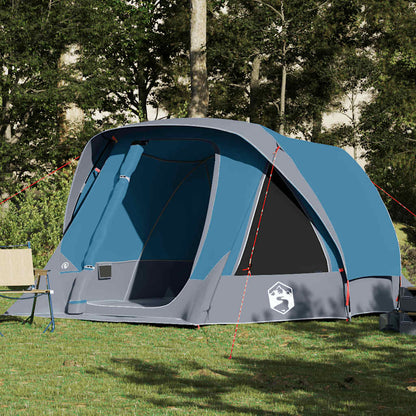 Tente familiale vidaXL pour 6 personnes, bleue, étanche