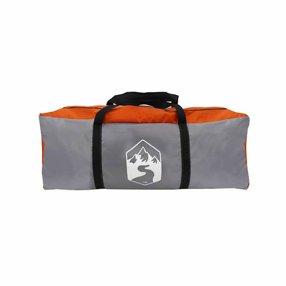 vidaXL Familienzelt mit Dach Grau und Orange 721 x 335 x 212 cm