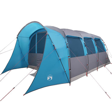 vidaXL Familienzelt mit Dach Blau und Grau 576 x 325 x 213 cm