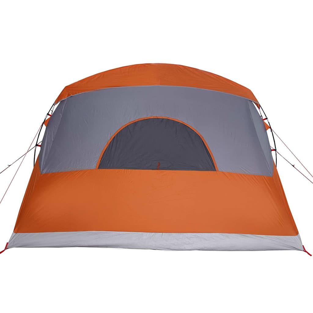 vidaXL Familienzelt mit Dach Grau und Orange 576 x 325 x 213 cm
