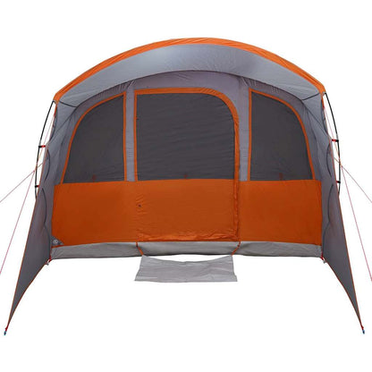 vidaXL Familienzelt mit Dach Grau und Orange 576 x 325 x 213 cm