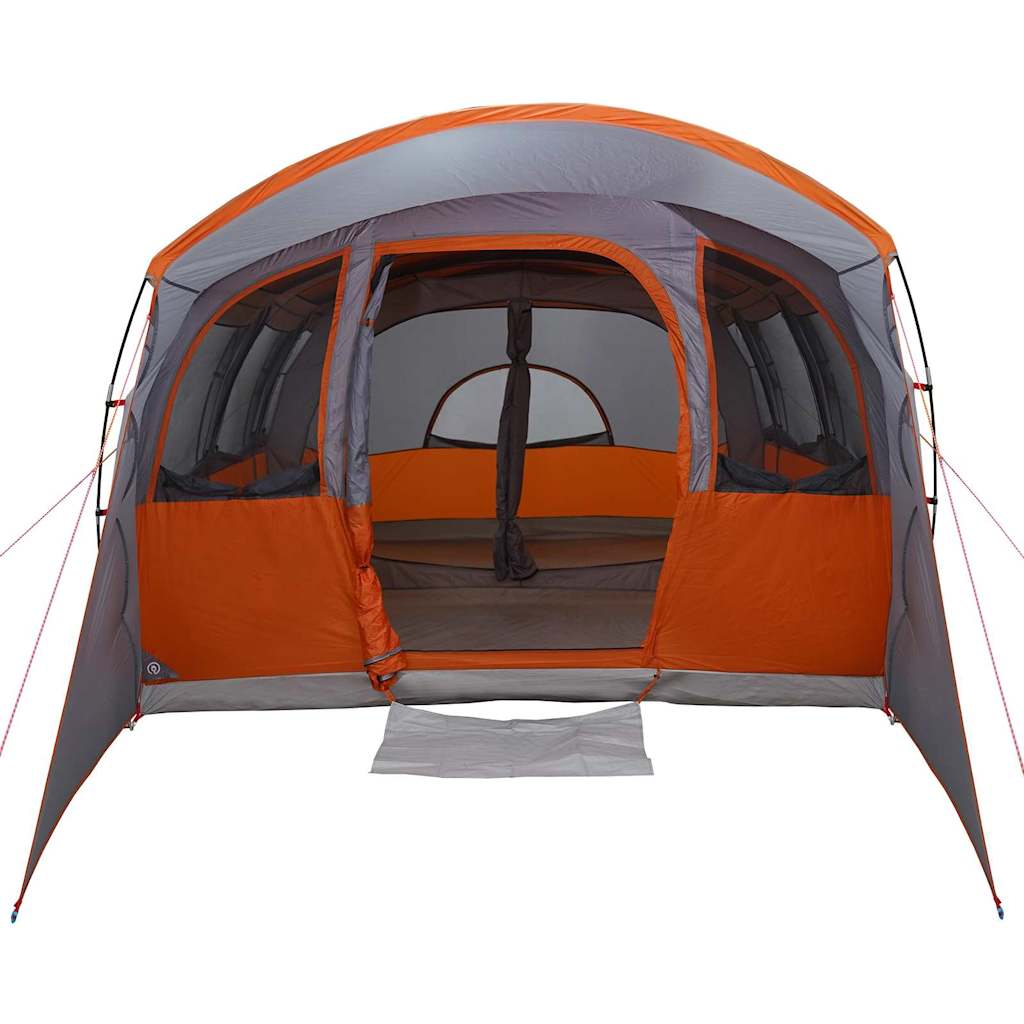 vidaXL Familienzelt mit Dach Grau und Orange 576 x 325 x 213 cm
