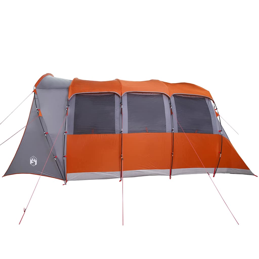 vidaXL Familienzelt mit Dach Grau und Orange 576 x 325 x 213 cm