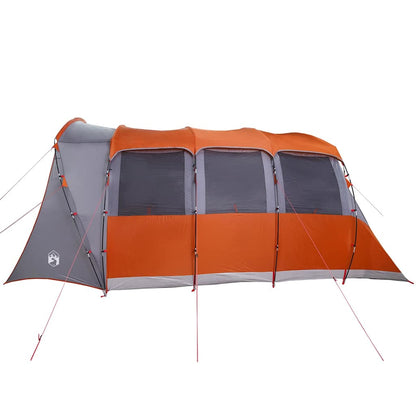 vidaXL Familienzelt mit Dach Grau und Orange 576 x 325 x 213 cm