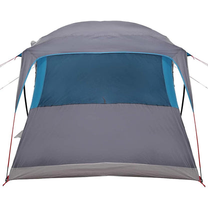 vidaXL Familienzelt mit Dach Blau und Grau 435 x 255 x 216 cm