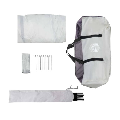 vidaXL Moskitonetz-Zelt mit Dach Grau 320 x 320 x 218 cm
