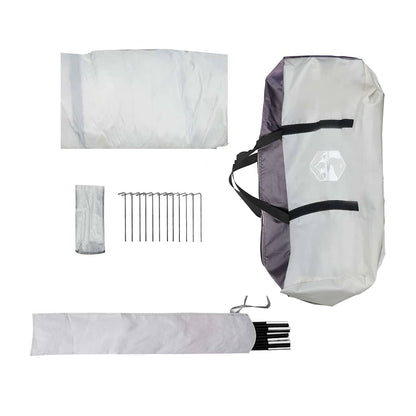 vidaXL Moskitonetz-Zelt mit Dach Grau 380 x 380 x 225 cm