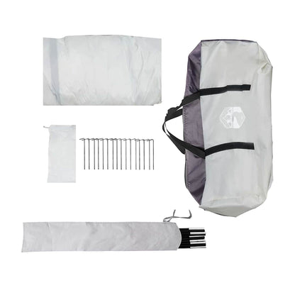 vidaXL Moskitonetz-Zelt mit Dach Grau 434 x 434 x 230 cm