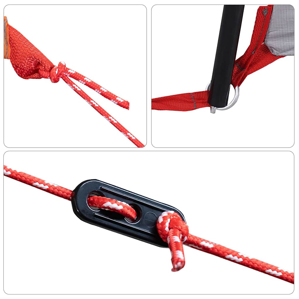 Familienzelt Blau und Grau 620 x 322 x 240 cm Polyester