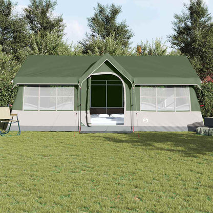 vidaXL Tente familiale avec toit Vert et beige 622 x 295 x 238 cm