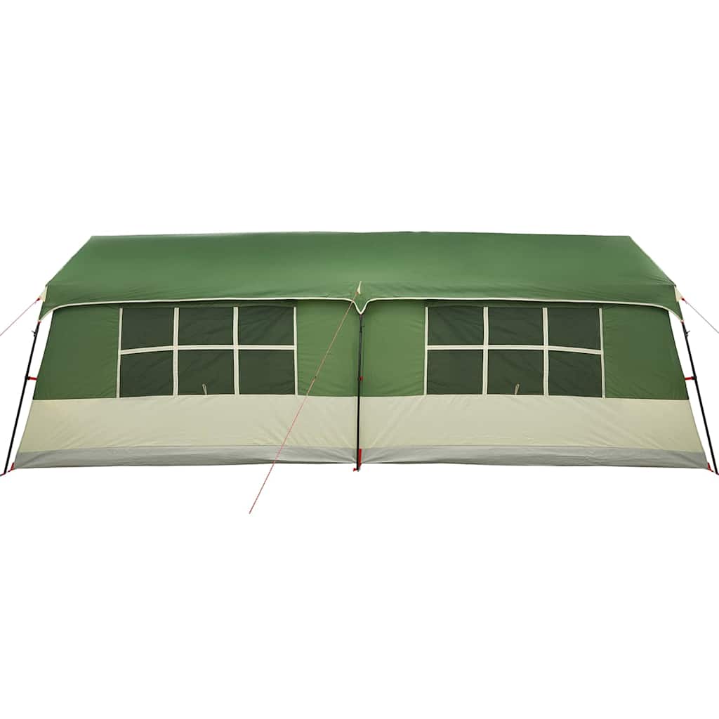 vidaXL Tente familiale avec toit Vert et beige 622 x 295 x 238 cm