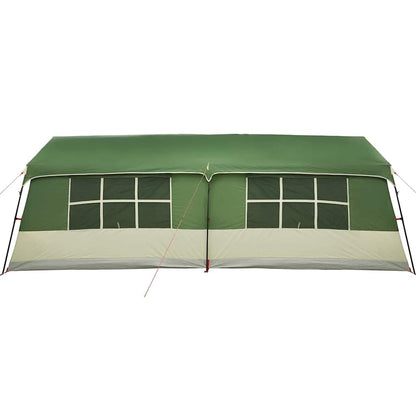 vidaXL Tente familiale avec toit Vert et beige 622 x 295 x 238 cm