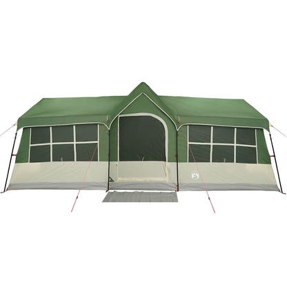 vidaXL Tente familiale avec toit Vert et beige 622 x 295 x 238 cm