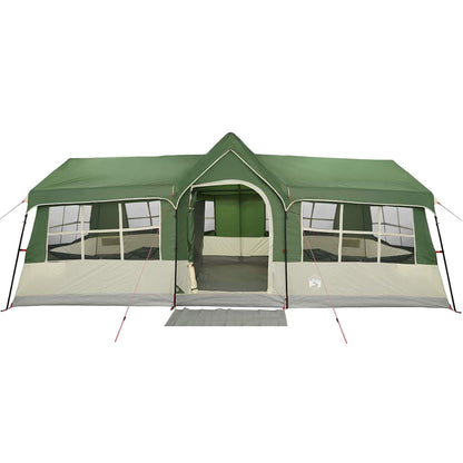 vidaXL Tente familiale avec toit Vert et beige 622 x 295 x 238 cm