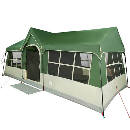 vidaXL Tente familiale avec toit Vert et beige 622 x 295 x 238 cm