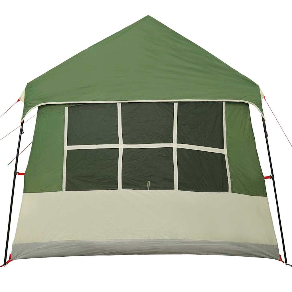 vidaXL Tente familiale avec toit Vert et beige 622 x 295 x 238 cm
