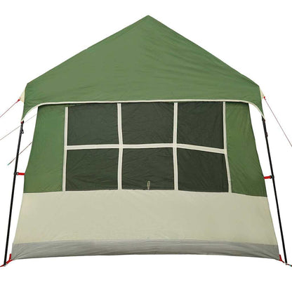 vidaXL Tente familiale avec toit Vert et beige 622 x 295 x 238 cm