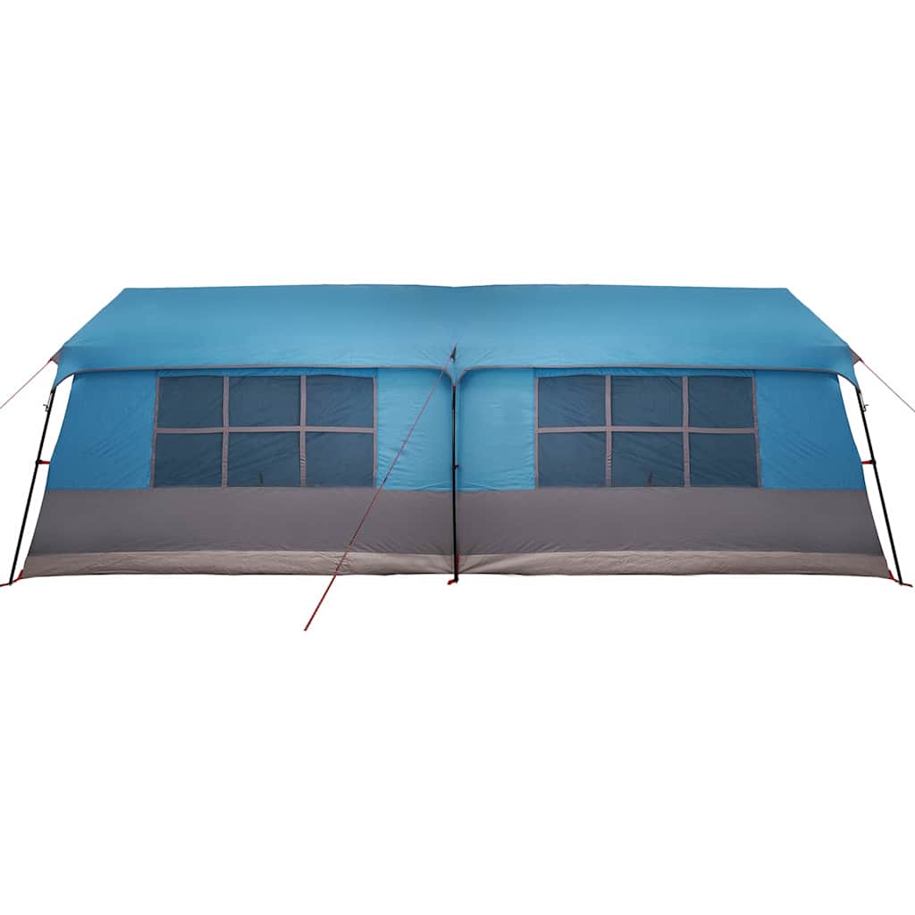 vidaXL Tente familiale avec toit bleu et gris 622 x 295 x 238 cm