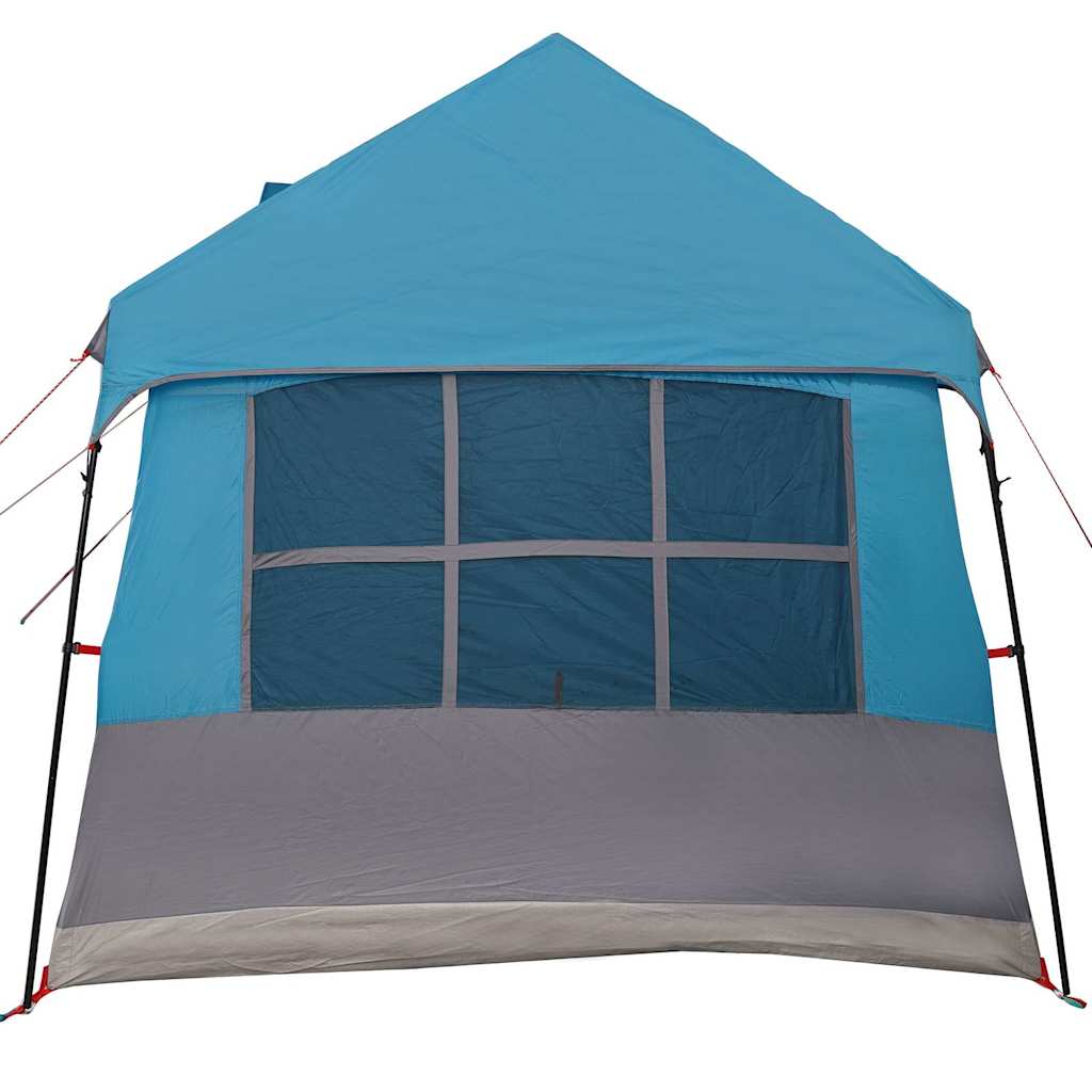vidaXL Tente familiale avec toit bleu et gris 622 x 295 x 238 cm