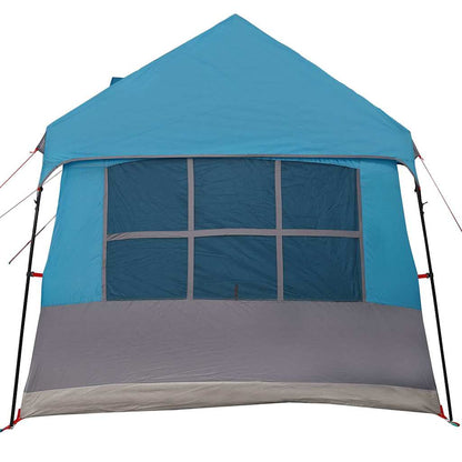 vidaXL Tente familiale avec toit bleu et gris 622 x 295 x 238 cm