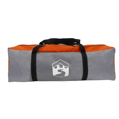 Tente familiale vidaXL avec toit gris et orange 622 x 295 x 238 cm