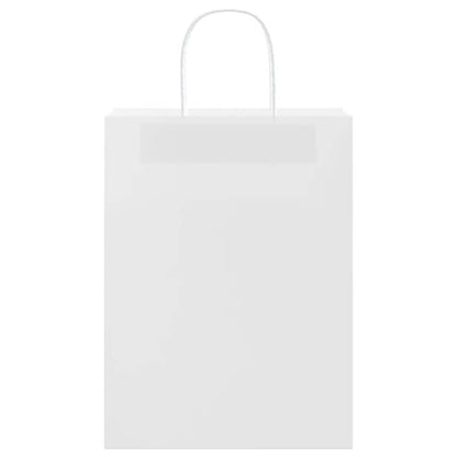 Papiertragetaschen 250 Stk. mit Henkeln Weiß 26x12x35 cm