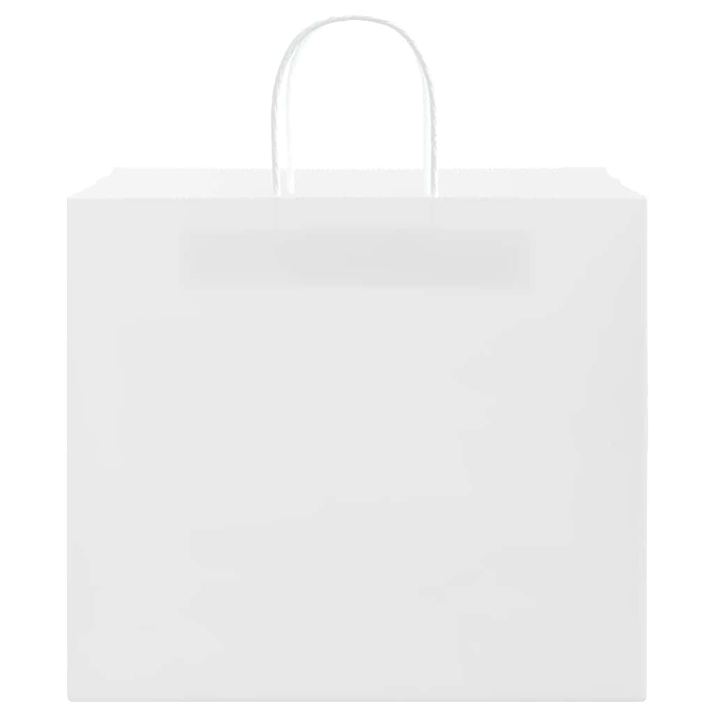 Papiertragetaschen 250 Stk. mit Henkeln Weiß 32x22x28 cm