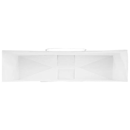 Papiertragetaschen 250 Stk. mit Henkeln Weiß 54x15x49 cm