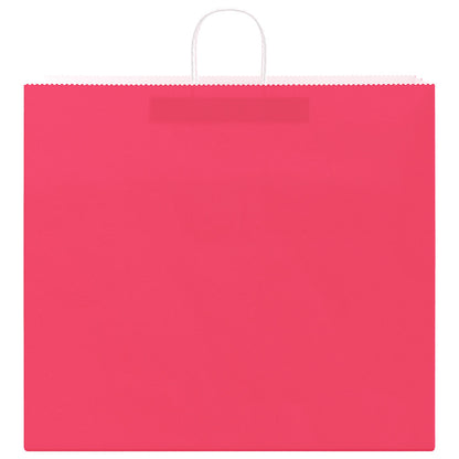 Papiertragetaschen 50 Stk. mit Henkeln Rosa 54x15x49 cm