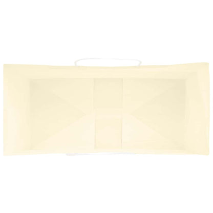 Papiertragetaschen 50 Stk. mit Henkeln Gelb 26x12x35 cm