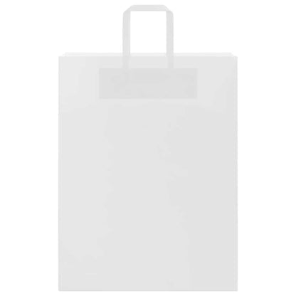 Papiertragetaschen 50 Stk. mit Henkeln Weiß 32x12x42 cm