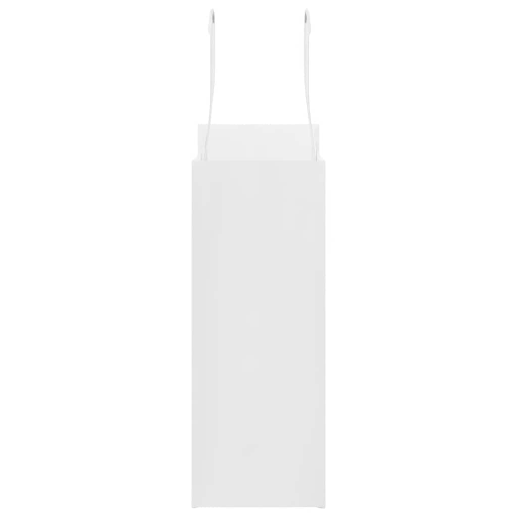 Papiertragetaschen 250 Stk. mit Henkeln Weiß 18x8x22 cm