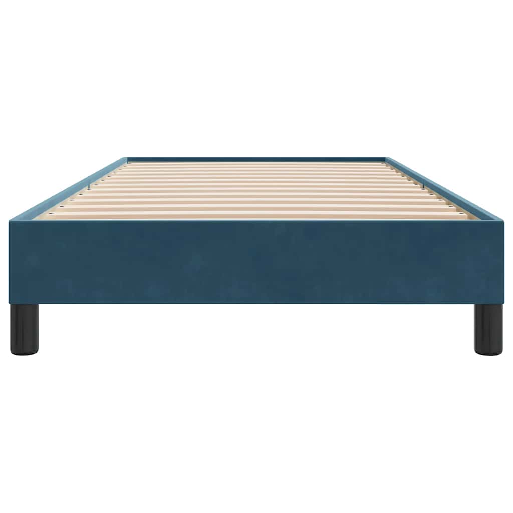 Boxspringbett ohne Matratze Dunkelblau 80x210 cm Samt