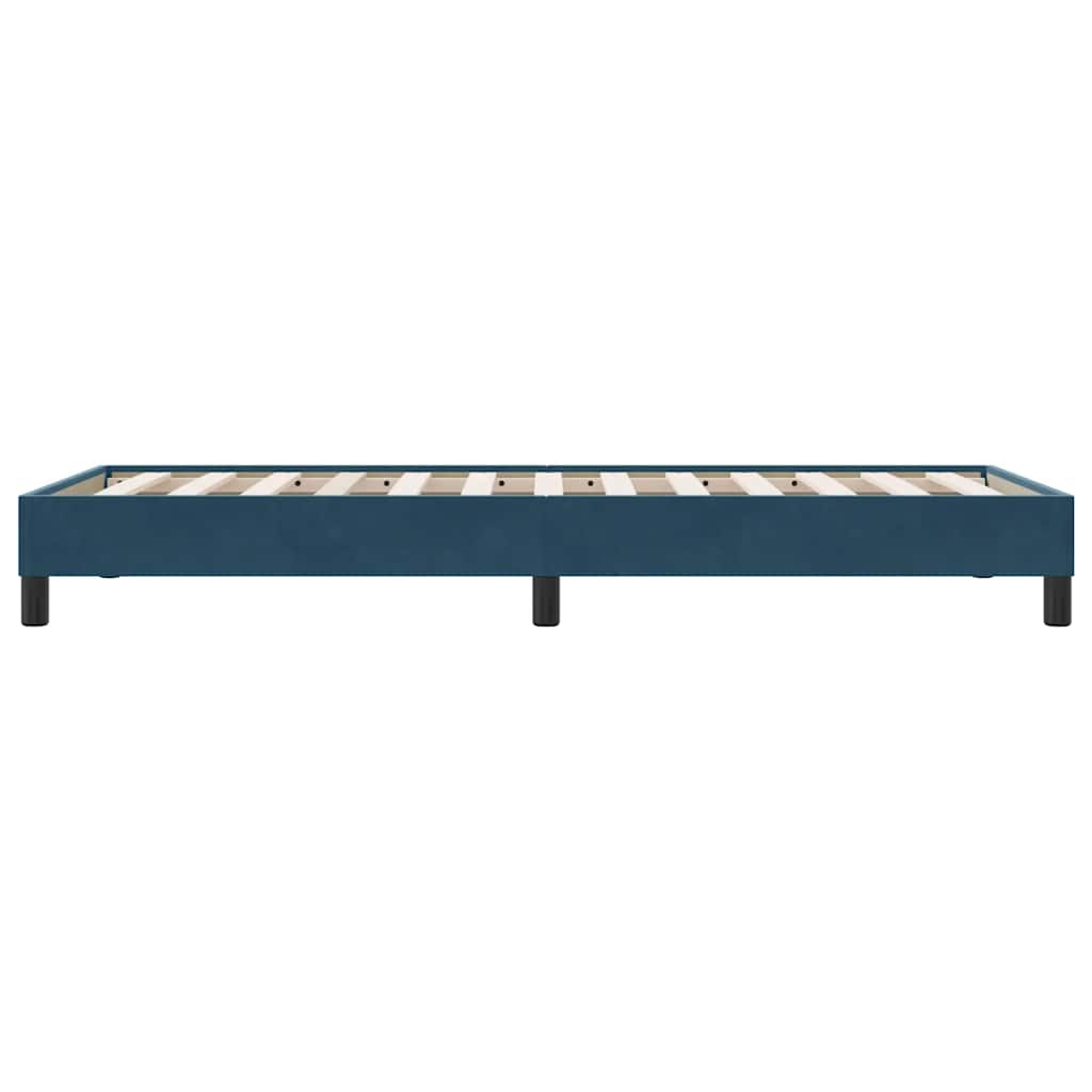 Boxspringbett ohne Matratze Dunkelblau 80x210 cm Samt
