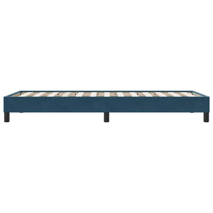 Boxspringbett ohne Matratze Dunkelblau 80x210 cm Samt