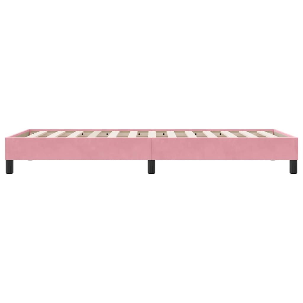 Boxspringbett ohne Matratze Rosa 80x210 cm Samt