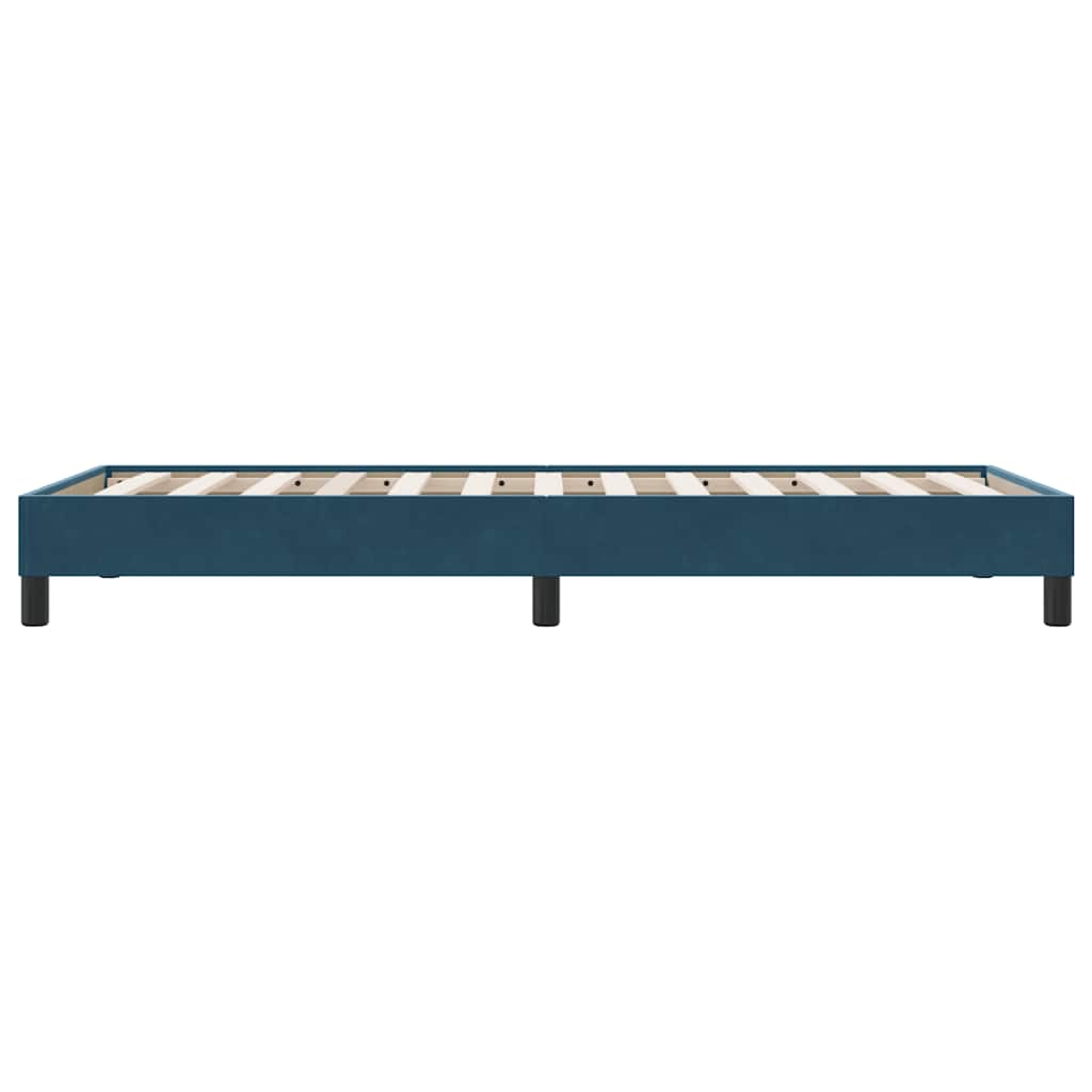 Boxspringbett ohne Matratze Dunkelblau 100x210 cm Samt