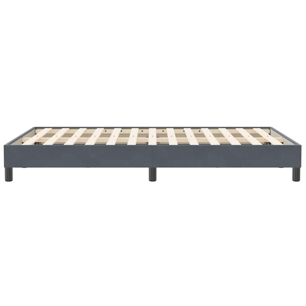 Boxspringbett ohne Matratze Dunkelgrau 120x210 cm Samt