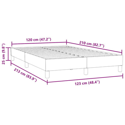 vidaXL Boxspringbett ohne Matratze Dunkelgrün 120x210 cm Samt